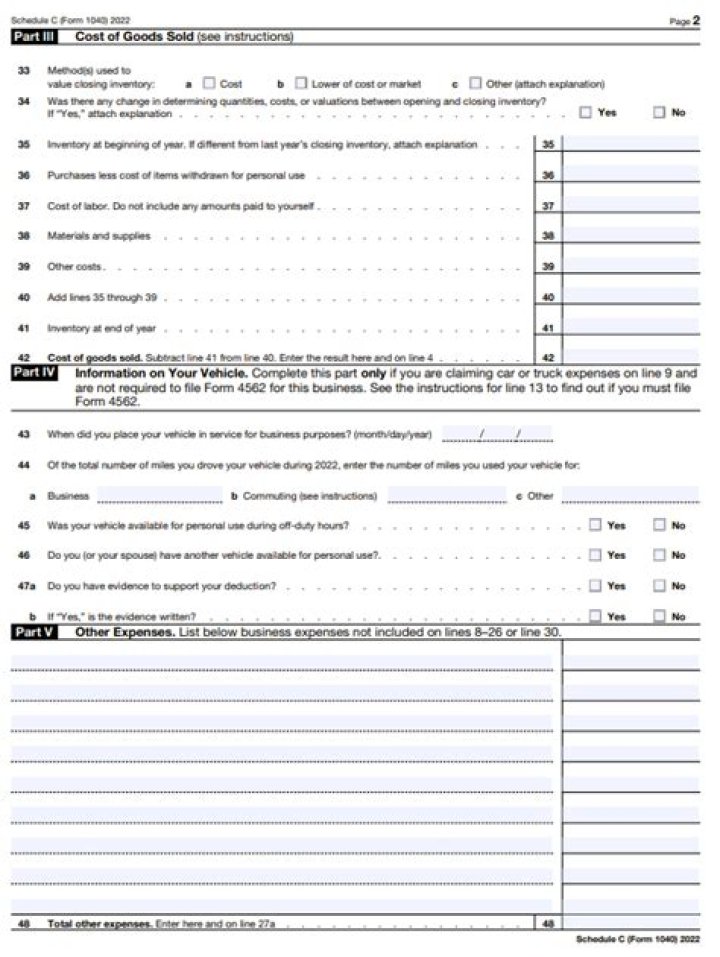 Can a farmer file Schedule C?