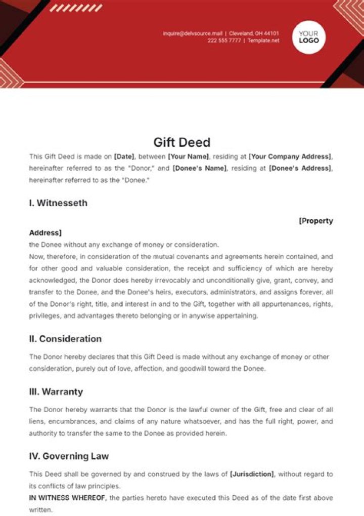 Can parents cancel gift deed?