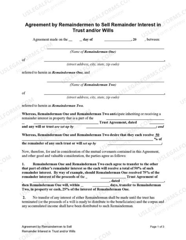 Can you transfer remainder interest?