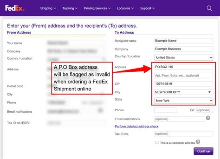 Can you use a PO Box for federal taxes?