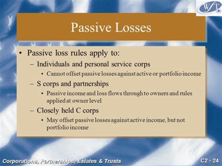 Do passive loss rules apply to S corporations?
