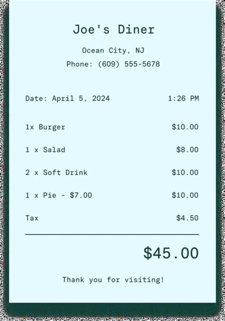 Do restaurants need to keep receipts?