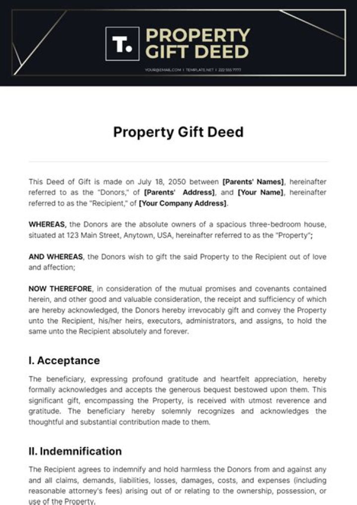 Do you have to gift property in California?