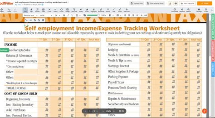 How are quarterly self employed payments calculated?
