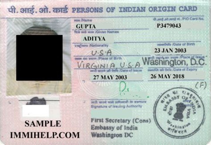 How do you get an Indian Origin card?