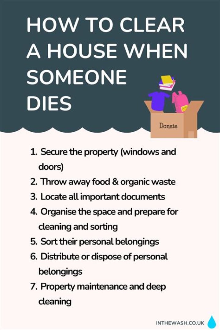 How do you leave the house when someone dies?