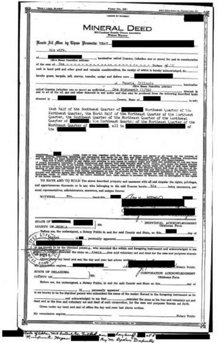 How do you transfer mineral rights after death in Texas?