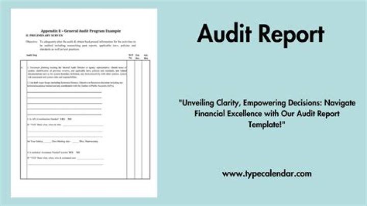 How do you write an audit background?