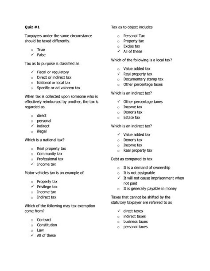 Is taxpayers under the same circumstance should be taxed differently?