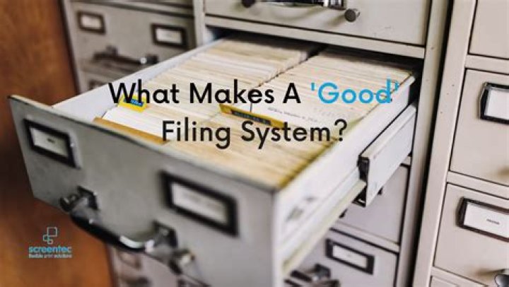 What are the advantages of a good filing system?