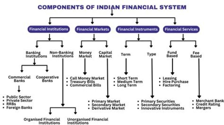 What are the financial services available in Indian financial system?