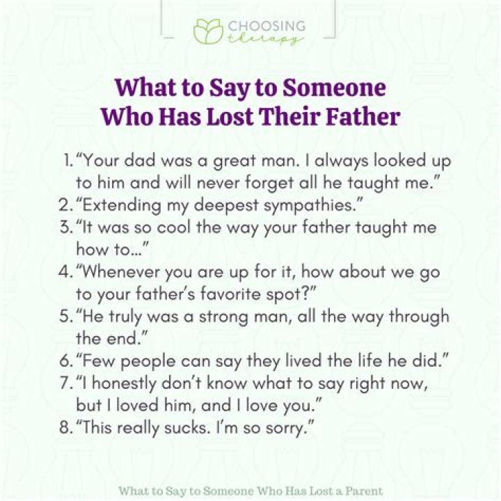 What do I say to a person who recently lost family?