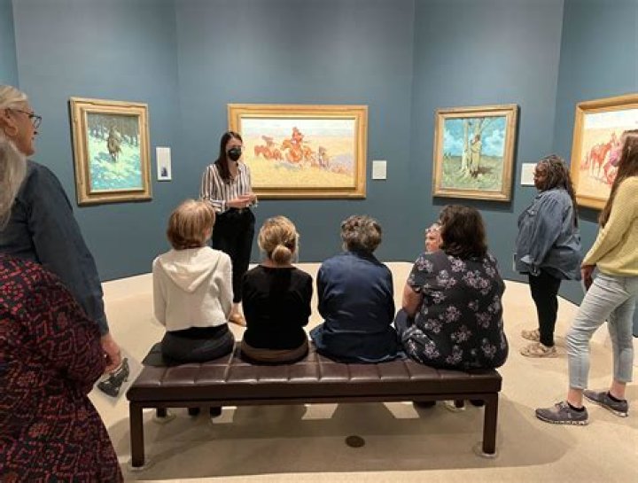 What does a docent do at the museum?