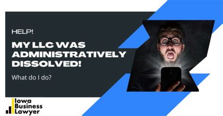 What does administratively dissolved mean in GA?