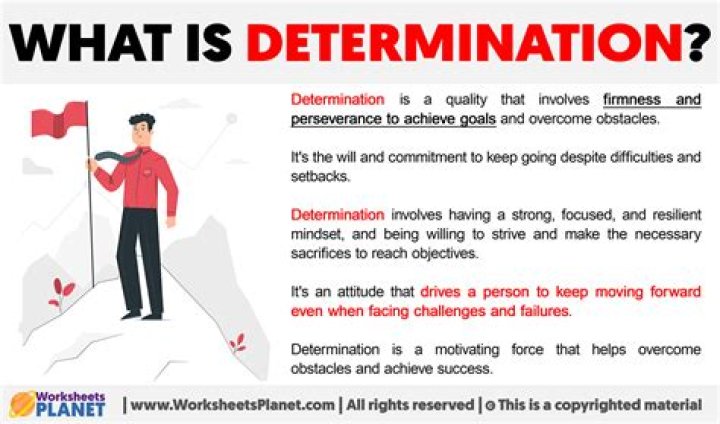 What does receive a determination mean?