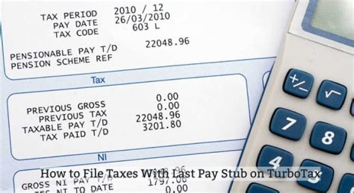 What happens if I file my taxes with my last pay stub?