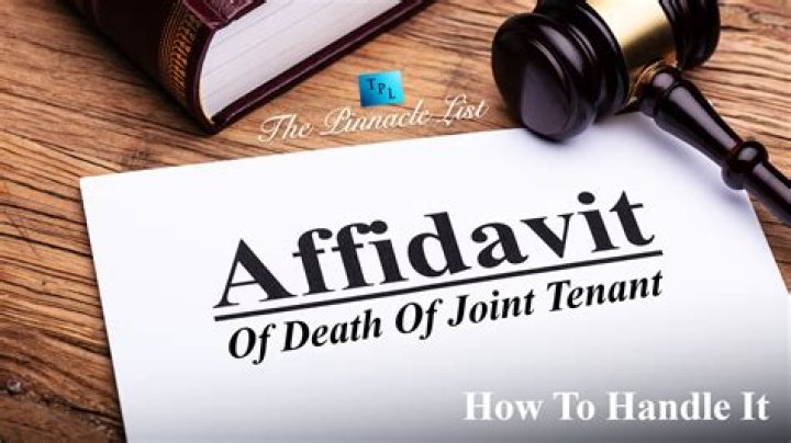 What happens upon the death of a joint tenant?