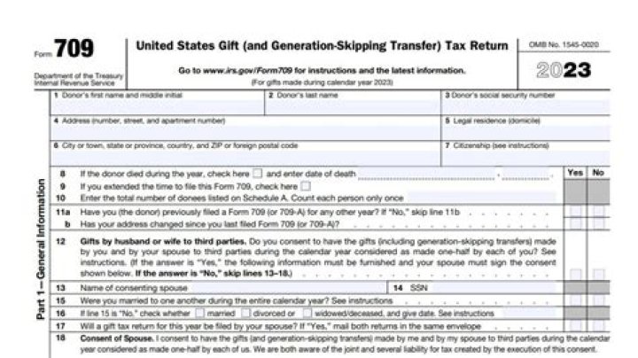 What is a 709 tax form?