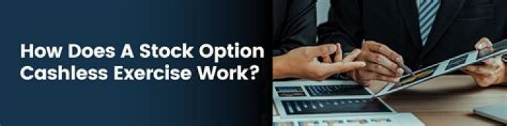 What is a cashless exercise of stock options?