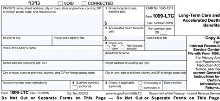 What is a Form 1099-LTC?