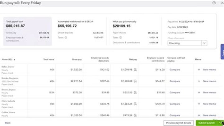 What is a payroll item in QuickBooks?
