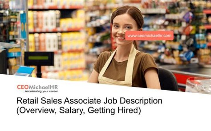 What is a sales associate in retail?