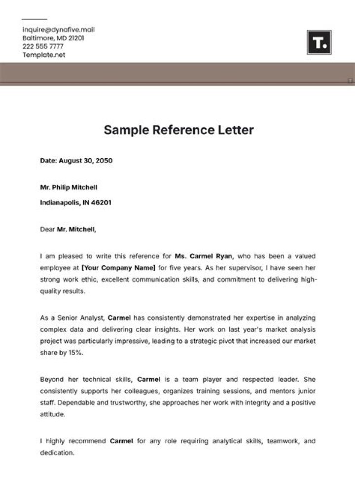 What is an example of reference?