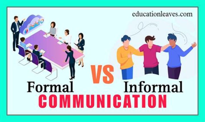 What is formal and informal communication?