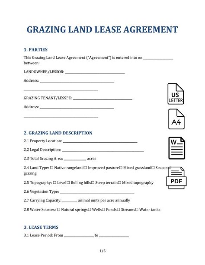 What is grazing lease?