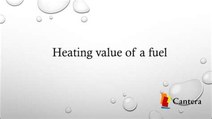 What is the heating value of fuel oil?