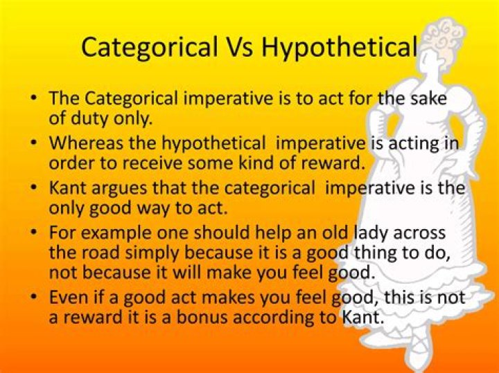 What is the hypothetical imperative According to Kant?