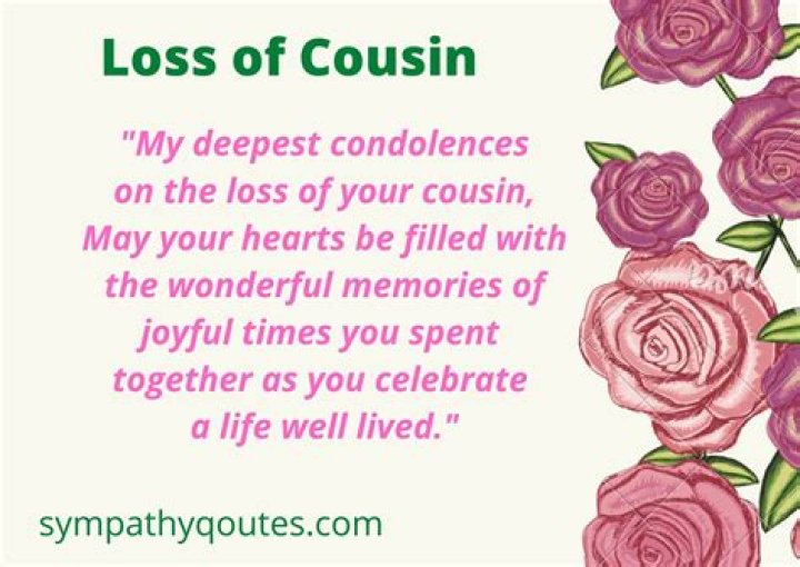 What to say to a cousin whose mother died?