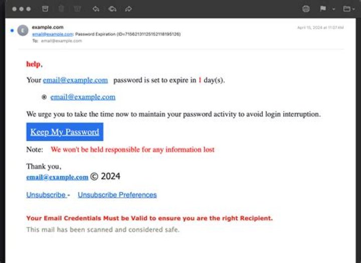 When you have received a suspicious email?
