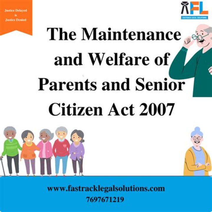 Which of following is provided by the Maintenance and Welfare of Parents and Senior Citizens Act, 2007?
