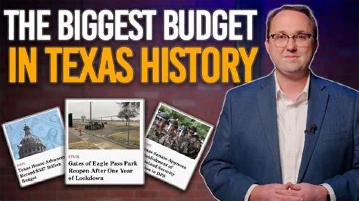 Who creates the budget in Texas?