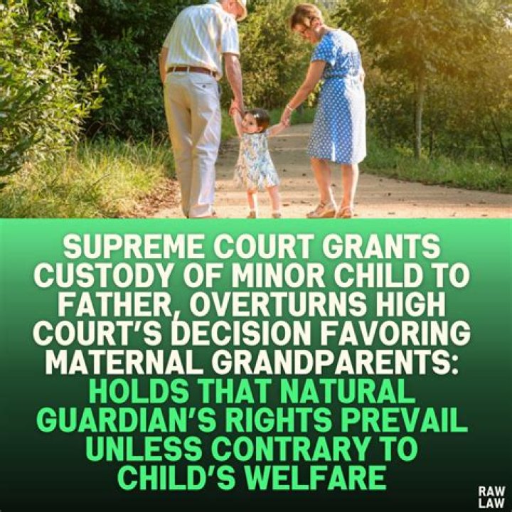Who is the natural guardian of a minor child?
